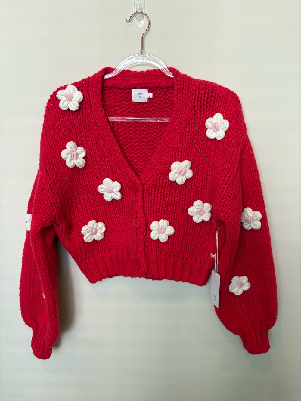 Luna Ivy Flower Cardigan